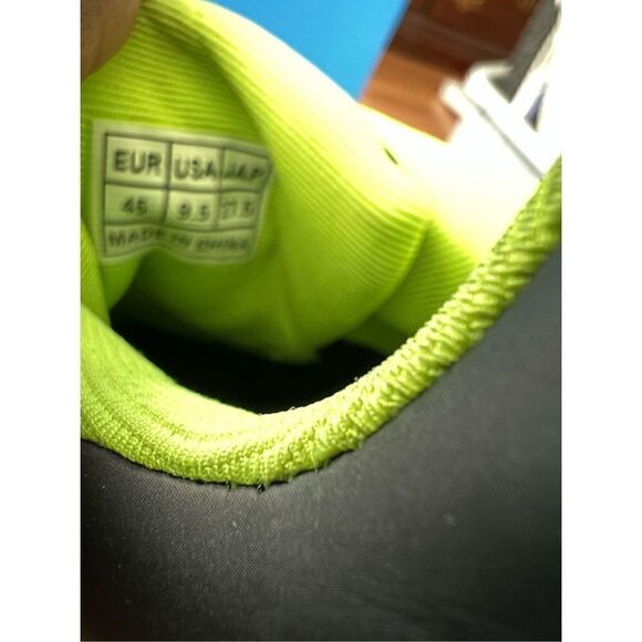 Speed Microtex Unisex Cycling Shoe Men 9.5 Black Green Neon - Picture 5 of 6